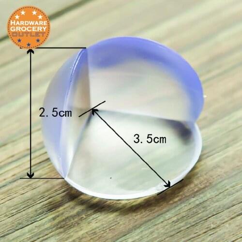 Interbusiness Baby Furniture Corner Safety Bumper Premium Ball Shape Clear Corner Protector Guard 16 pcs