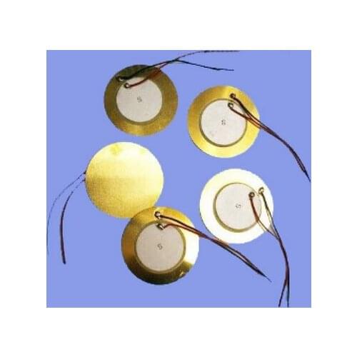 Buzzer 20MM Diameter Bare copper with line 30mm length ,Piezoelectric Ceramic pieces Copper Buzzer Film Gasket New and original