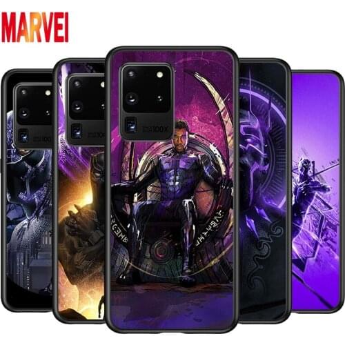 Fashion Black Panther For Samsung Note 20 10 8 9 M02 M31 S M60S M40 M30 M21 M20 M10 S F62 M62 M01 Ultra Pro Plus Phone Case