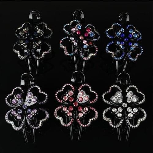 New Rhinestone Three-tooth Duckbill Clip Headgear