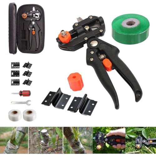 Grafting Machine Garden Tools with Graft Tapes Blades Chopper Tree Grafting Tools Secateurs Scissors Grafting Kit Cutting Pruner