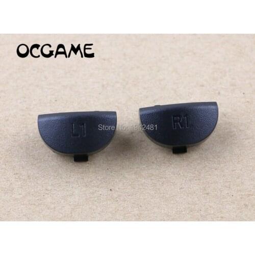 OCGAME 2sets/lot Black L2 R2 L1 R1 Trigger Buttons+ Springs Replacement Parts For PS4 Controller