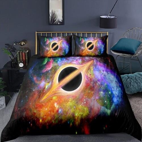 Planet Pattern Printed Duvet Cover Adult Home Textiles 2/3 Pcs With Pillowcase Single Double Twin Queen King Size Quilt Cover