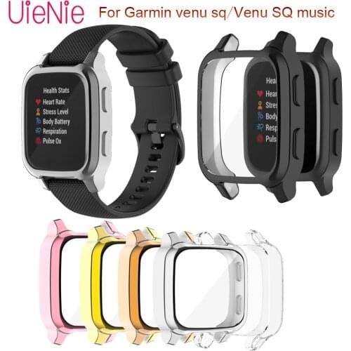 TPU All-Inclusive With Screen Protective Cover Case For Garmin Venu sq/Venu SQ Music High-Quality Durable Frame Shell Accessory