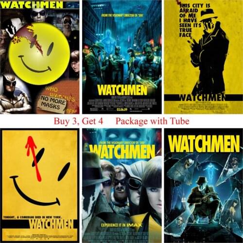Watchman Posters Movie Wall Stickers White Coated Paper Prints High Definition Home Decoration Livingroom Bedroom Bar