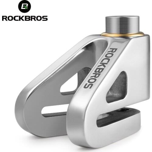 ROCKBROS Security Bicycle Lock Anti-theft E-Scooter Motorcycle Disc Brake Lock 304 Stainless Steel Safety Bike Locker Protection