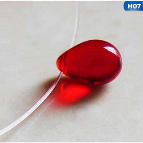 Romantic Tiny Beach Mermaid Necklace Ocean Sea Necklace Invisible Transparent Fishing Line Short Chain Mermaids Tears Necklace