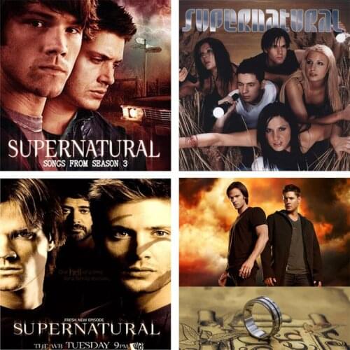 Supernatural TV Poster Full Square Round 5D DIY Diamond Painting Diamond Mosaic Embroidery Cross Stitch Wall Pictures QQ2020