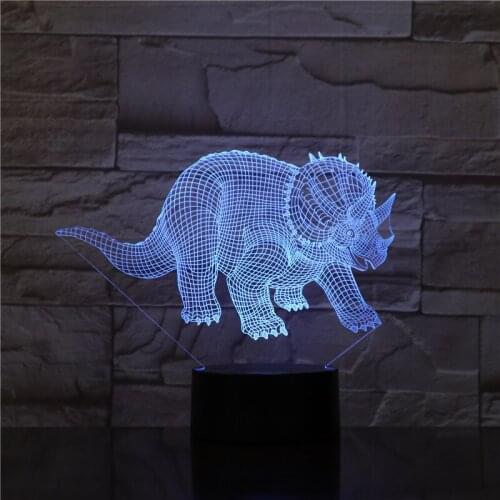 Dinosaur Theme Mark 3D Lamp Game LED night light 7 Colors Remote Change Touch Mood Lamp Home Decor Dropshipping AW-1704