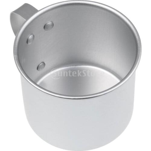 300ML Camping Coffee Tea Mug Aluminum Travel Cup Backpacking Outdoor