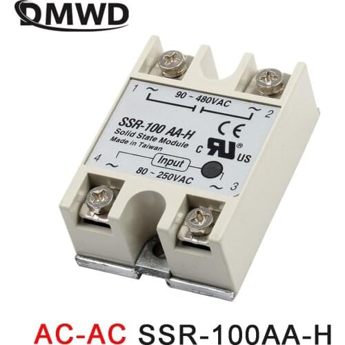 1pcs solid state relay SSR-100AA-H 100A SSR 100AA H 80-250V AC TO 90-480V AC relay solid state Resistance