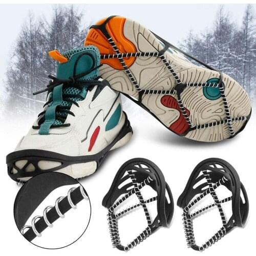 Universal Non-Slip Ice Cleats Shoes for Adult Spikeless Coil Design for Ice Fishing Walking Snow Shoveling Running GQ