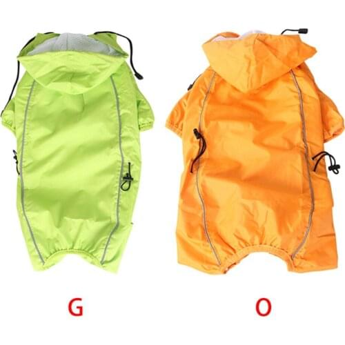 Dog Waterproof Raincoat Pet Jacket Windbreaker Dog Outdoor Jumpsuit High Quality Raincoat Dogs Mesh Breathable Water Resistant