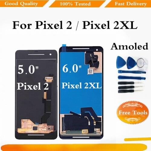 Amoled For Google Pixel 2 2XL LCD Display Touch Screen Digitizer For Pixel 2 Pixel 2 XL Display Screen Replacement With Tools