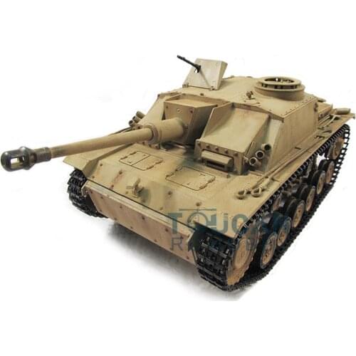 100% Metal Mato 1/16 Stug III RC Tank KIT Ver Infrared Barrel Recoil Yellow 1226 TH00668