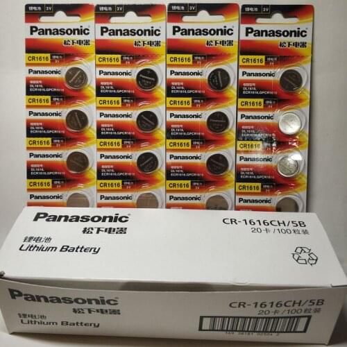100pcs 100% Genuine Panasonic original brand new battery cr1616 3v button cell coin batteries for watch computer toy re