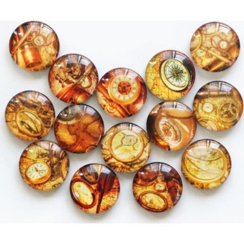 14pcs/lot Ancient Navigation Tools Fridge Magnet Retro Campass/Telescope message stickers Refrigerator Magnet Home Decoration