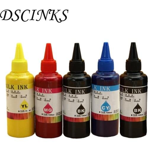 5pcs 100ml 862/178 Pigment Ink For HP B8558 C6388 5510 7510 C5388 D5468 6510 B110a B209a B210 B209a B210a C309a C309g printer