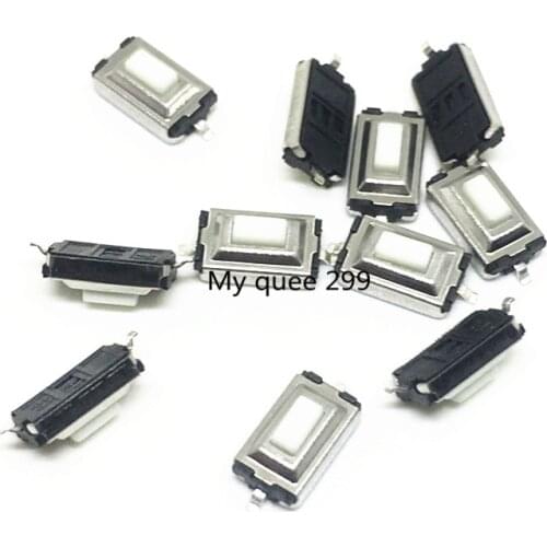 50Pcs High Quality 3*6*2.5mm 3*6*2.5H 3x6x2.5mm SMD White Push Button Switch Microswitch Tact Switch