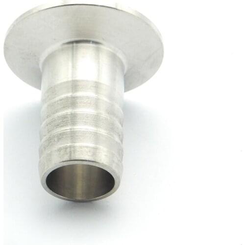 57mm Hose Barb x 77.5mm Ferrule OD 304 Stainless Steel Hex Sanitary Connector Pipe Fitting For Homebrew Fit 2.5" Tri Clamp