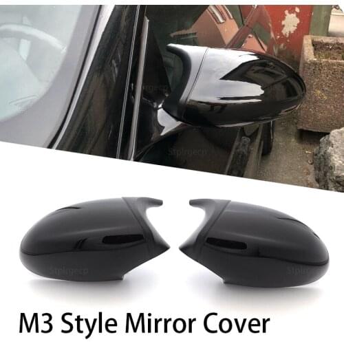 E90 E91 Pre-LCI 2005-2007 black M3 Style Cover E81 E82 E87 E88 For BMW 3 Series E92 E93 Rear Mirror Cap 2006 2007 2008 2009