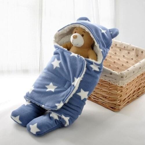 Baby Blankets Newborn Soft Fleece Baby Swaddle Wrap Infant Toddler Crib Stoller Blanket Soft Flannel Sleepsack Bedding Set