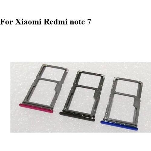 For Xiaomi Redmi note 7 note7 Original Sim Card Holder Tray Card Slot For Redmi hongmi note 7 Sim Card Holder Replacement Parts