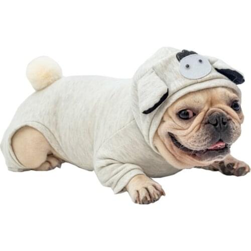 French Bulldog Clothes Winter Dog Jumpsuit Pajamas Pug Clothing Yorkie Poodle Bichon Pomeranian Schnauzer Dog Costume Dropship