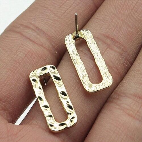 Golden Distorted Earrings Connectors Earring Making Findings Accessories Earrings Base Connectors