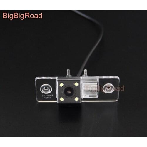 BigBigRoad Car Rear View Backup Camera For Skoda Fabia For Cayenne Volkswagen Touareg Tiguan Passat B5 Jetta A5 Scirocco Polo