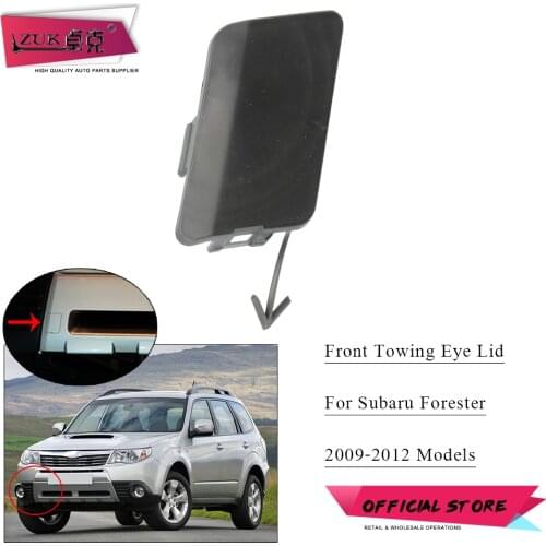 ZUK Front Bumper Towing Hook Cover Cap Tow Hook Trim Garnish Shell Lid For Subaru Forester SH 2009-2013 57731-SC040 Unpainted