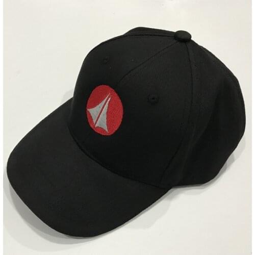 Macross U.N. Spacy ROBOTECH Logo Embroidered Hat Black Baseball Cap