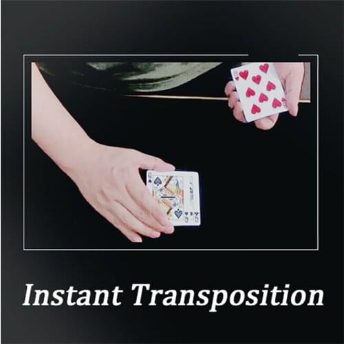 Instant Transposition Poker Magic Tricks Playing Card Change Position Close Up Street Illusion Magia Profesional Escenario Nuevo