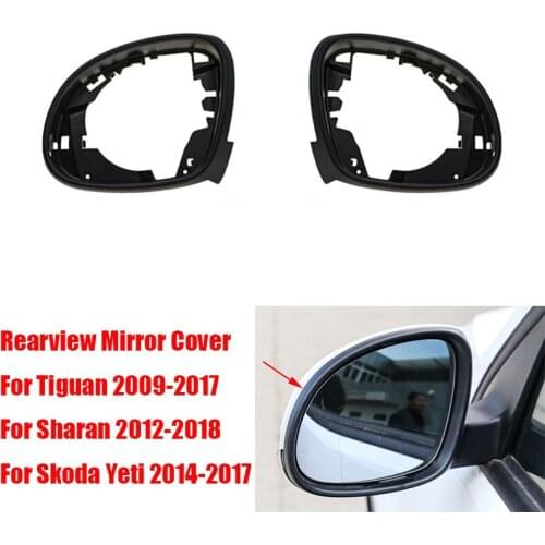 Exterior Door Rearview Mirror Frame for Tiguan 2009-2017 for Sharan 2012-2018 for Skoda Yeti 2014-2017