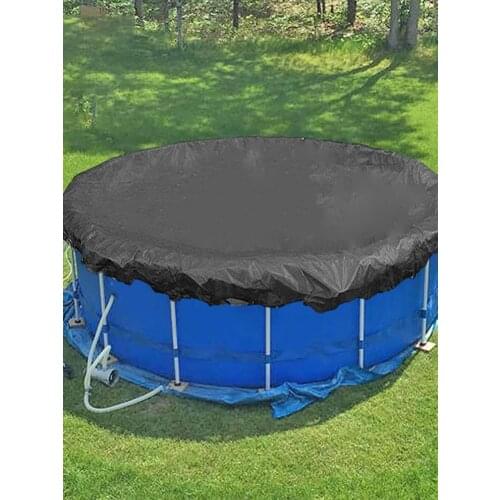 Outdoor Round Leaf Proof Cloth Cover 210D Pool Cover Solar Swimming Pool Tub Cover Tarpaulin Garden Round Canopy Furniture Cover