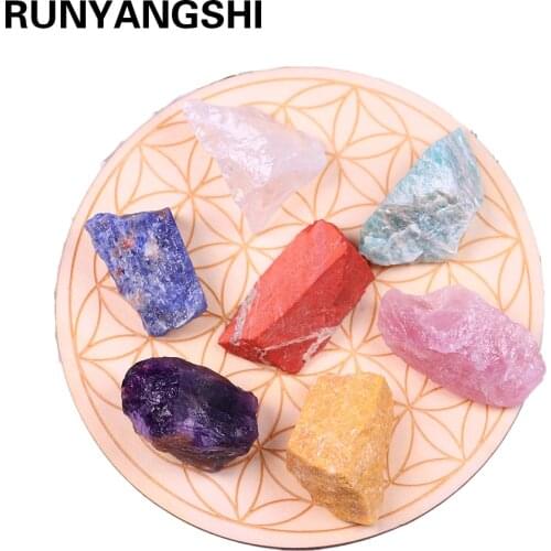 Natural crystal 7 chakras Large unpolished Crystal Ore Mineral Quartz For Home Decoration Healing Specimen Stone Ornament