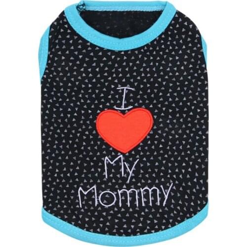 Pet clothing dog clothing Daddy, Mommy spring and summer style