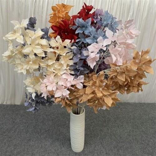 One Silk Bougainvillea Glabra Artificial Fake Bougainvillea spectabilis Flower Branches for Wedding Centerpieces