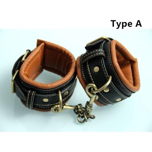 Retro Style Adult Sex Restraint Fuax Leather Handcuffs,Sex Hand Cuffs Menottes Sexy Toys,Algemas Sex Products