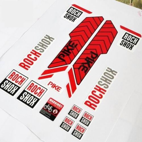 ROCK SHOX Pike Fork Stickers for Mountain Bike Bicycle Front Fork MTB Decal