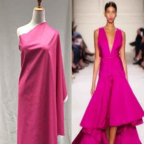 Rose metallic PU leather fabric dress coat patent mirror dance waterproof diy textiles elastic tissu cloth fabric C938