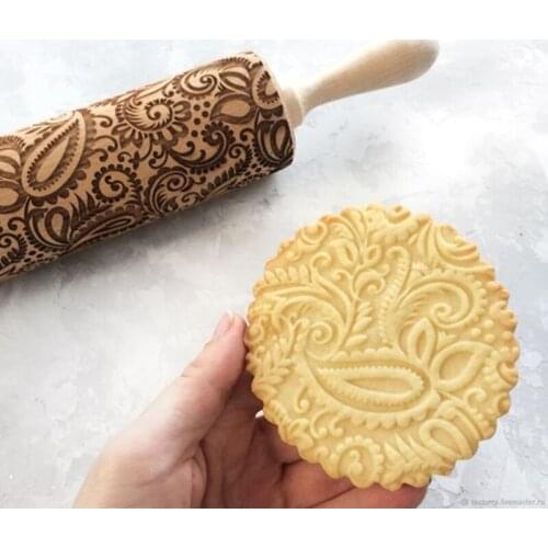 Christmas Moose Cartoon Digital Alphabet Pattern Embossing Rolling Pin Baking Cookie Biscuit Fondant Cake Dough Engraved Roller