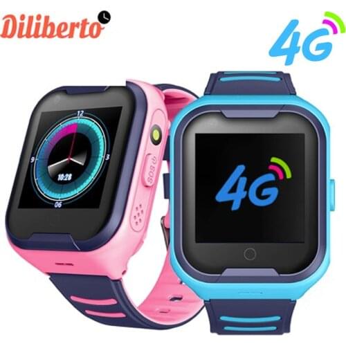 (Free tempered glass) Diliberto A36E 4G Smart Watch Wifi GPS SOS Smart Watch Kids Video Call IP67 Waterproof Alarm Clock Camera