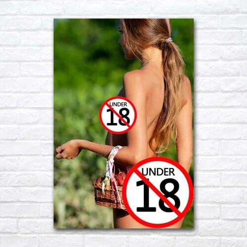 Blonde Girl Picking Strawberries Modern Art Canvas Painting Wall Pictures for Living Room Home Decor Poster No Frame