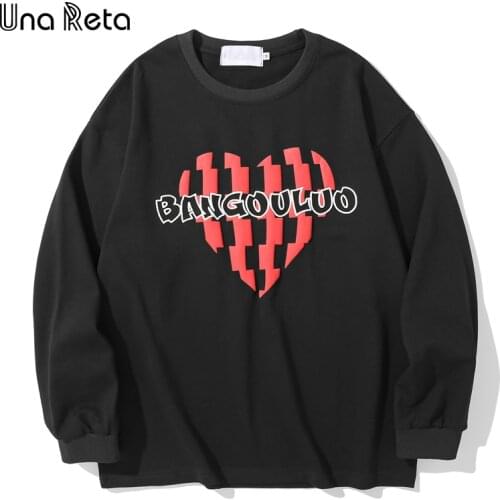 Una Reta Sweatshirt Men Long Sleeve Streetwear Men Clothing Pullover Tops Harajuku Print Loose Sweatshirts Hip Hop T-shirt
