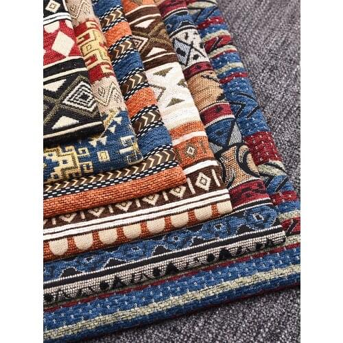 Sofa fabric cloth thicken Chenille jacquard DIY tablecloth Background decoration Bohemia pattern 145cm