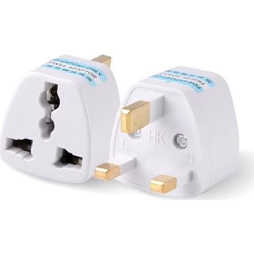 New Arrive Universal AC250V10A White US/EU to UK Singapore Type G Power Socket Plug Travel Charger Adapter - Free shipping
