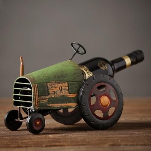 Vintage iron art wine rack retro luxury handmade wine shelf creative metal wine rack decoration