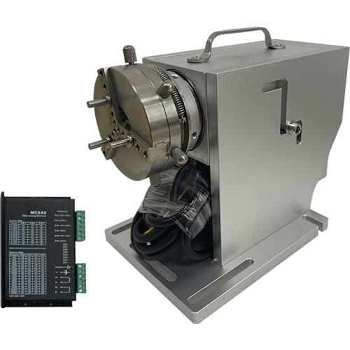 Ring Rotary Fiber Laser Marking Rotary Worktable Diameter 3-91mm Laser Engrave Attachment Rotary E69 With Three Chuck