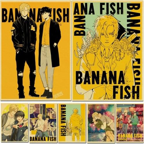Japan Anime Banana Fish Game Cartoon Canvas Painting Wall Art Nordic Posters and Prints Wall Pictures for Living Room Decoration